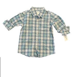 3/$25 Carter’s Plaid Button Down Quarter Length Sleeves NWT